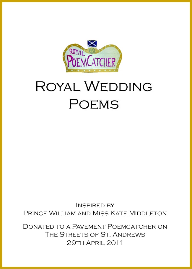 Royal Wedding Poems Front cover with border 650