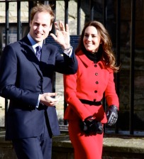 Prince William and Kate Middleton on a recent visit St Andrew's